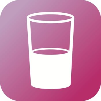 Unique Water And Glasses Vector Glyph Icon