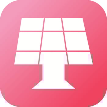 Unique Solar Panel II Vector Glyph Icon