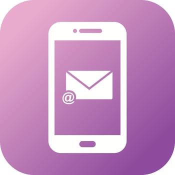 Unique E mail App Vector Glyph Icon