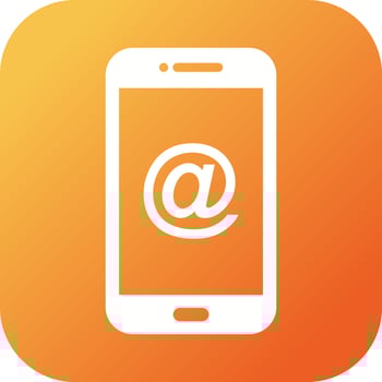 Unique E mail Address Vector Glyph Icon