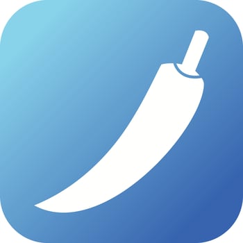 Unique Chili Glyph Vector Icon
