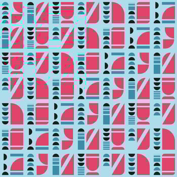 Blue Pink Abstract geometric pattern background Colorful, vector circle, triangle and square line color art design. suitable for wallpapers, pillows, shirts, pants