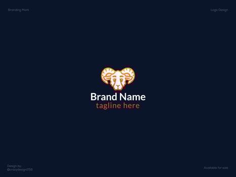 Caw logo design - Animal logo design vector