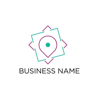 point center logo design vector, business logo inspiration vector