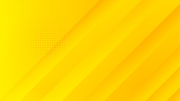 Abstract minimalism yellow background with 3D embossed dynamic shapes vector, banner design with empty space for place text or object vector