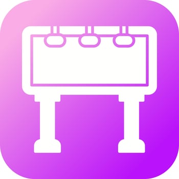 Road Banner Vector Icon