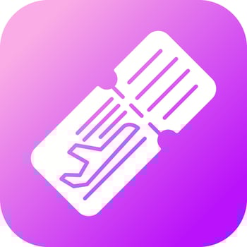 Plane Ticket Vector Icon