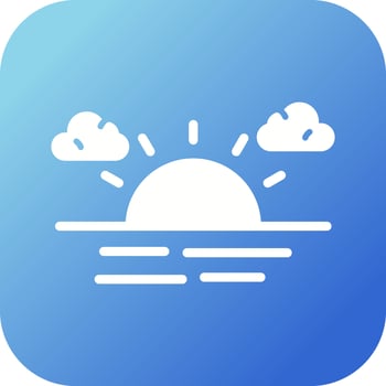 Sunset Vector Icon