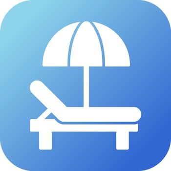 Sunbed Vector Icon