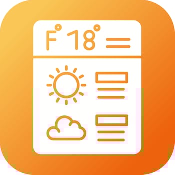 Forecast Vector Icon
