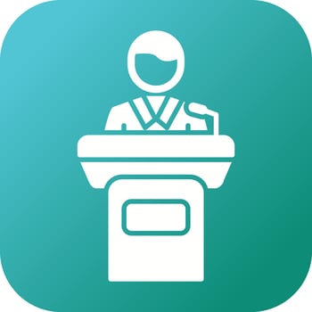 Tribune Vector Icon