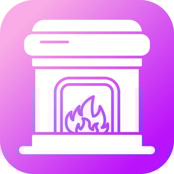 Fireplace Vector Icon