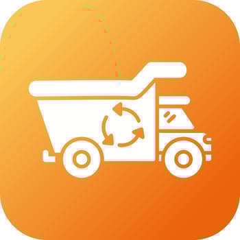 Recycling Truck Vector Icon