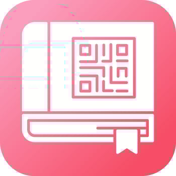 QR Book Vector Icon