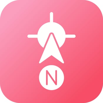 North Vector Icon