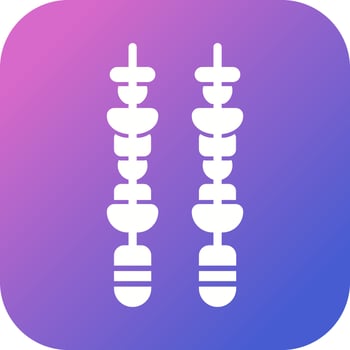 Skewer Vector Icon