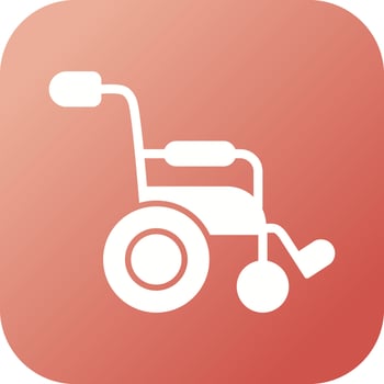 Wheel Chair Vector Icon