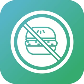 No Eating Vector Icon