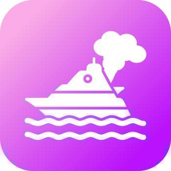 Ship Pollution Vector Icon