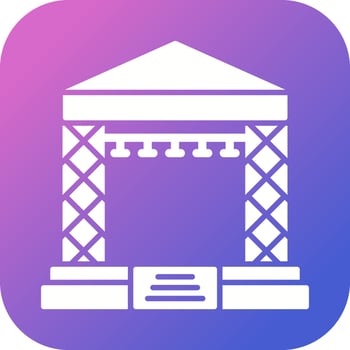 Stage Vector Icon
