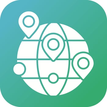 Worldwide Location Vector Icon