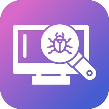Search Virus Vector Icon