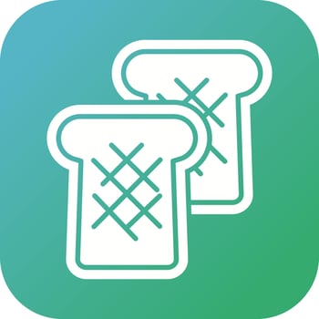 Toast Bread Vector Icon