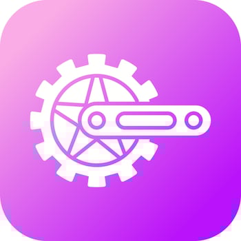 Crankset Vector Icon