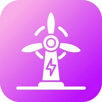 Wind Power Vector Icon