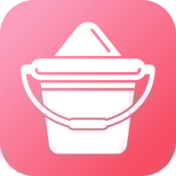 Sand Bucket Vector Icon