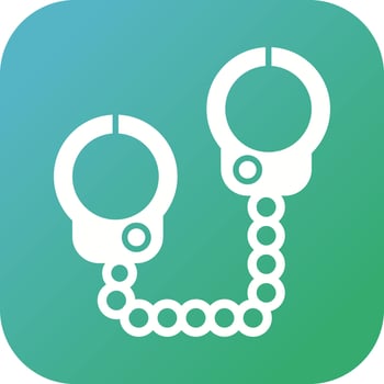 Police Handcuffs Vector Icon
