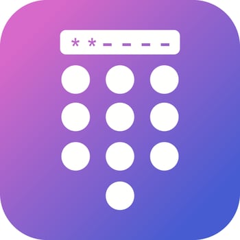 Passcode Lock Vector Icon