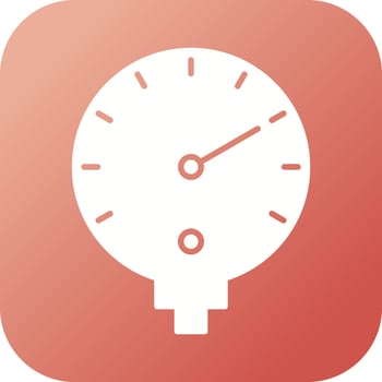 Pressure Gauge Vector Icon