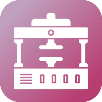 Machine Press Vector Icon