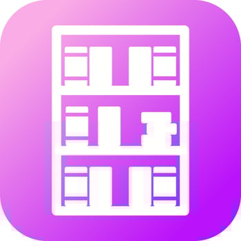 Book Shelf Vector Icon