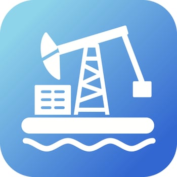 Oil Platform Vector Icon