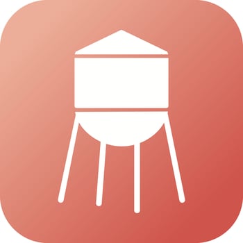 Water Tower Vector Icon