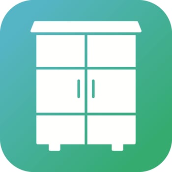 Shelves Cabinet Vector Icon