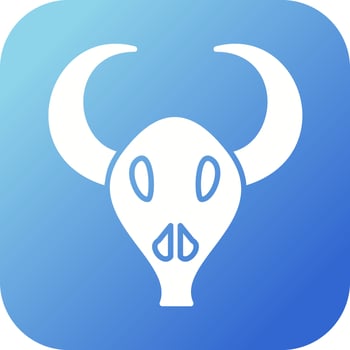 Bull Horns Vector Icon