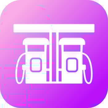 Petrol Station Vector Icon