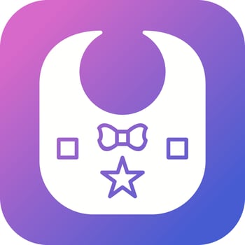 Baby Bib Vector Icon