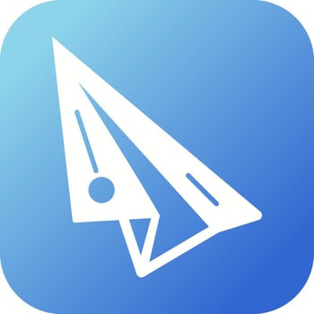 Paper Plane Vector Icon