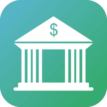 Bank Building Vector Icon