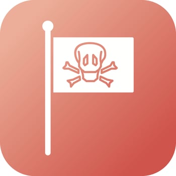 PIrate Flag Vector Icon