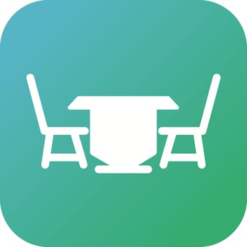 Lunch Table Vector Icon