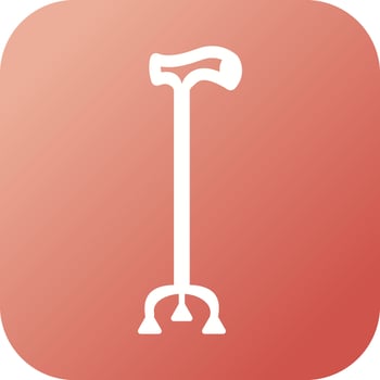 Walking Stick Vector Icon
