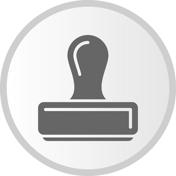 Rubber Stamp Vector Icon