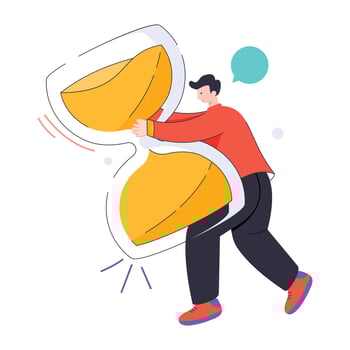 Trendy Quiz Time vector