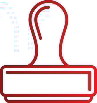 Rubber Stamp Vector Icon