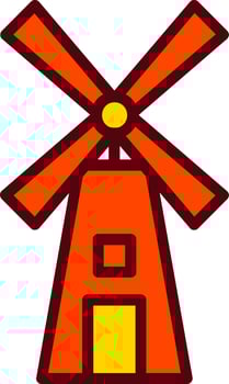 Windmill Vector Icon